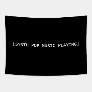 Synth Pop Music Playing Tapestry