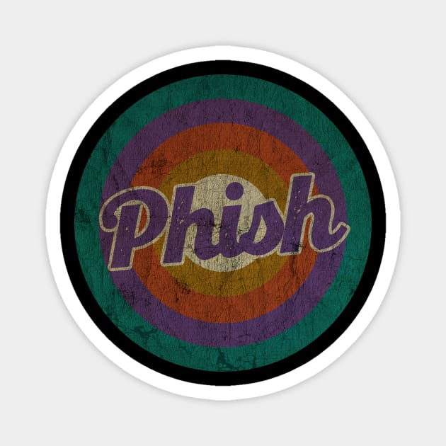 PHISH - RETRO Circle - DESIGN -  VINTAGE Magnet by testerbissnet