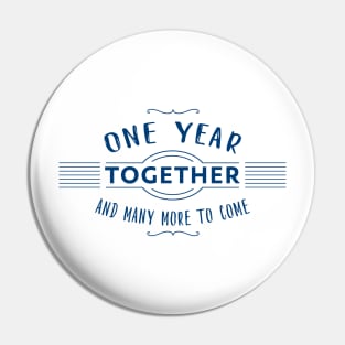 1st anniversary couple milestone Pin