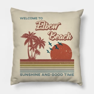 Elbow Beach Retro Sunset - Elbow Beach Pillow