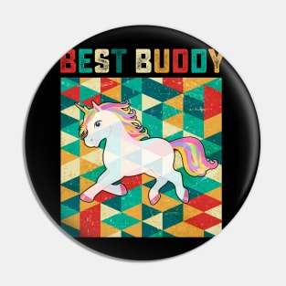 Best Buddy Unicorn Pin