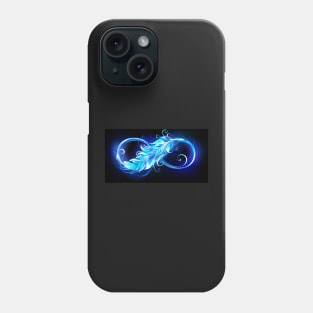 Fiery Symbol of Infinity with Feather Phone Case