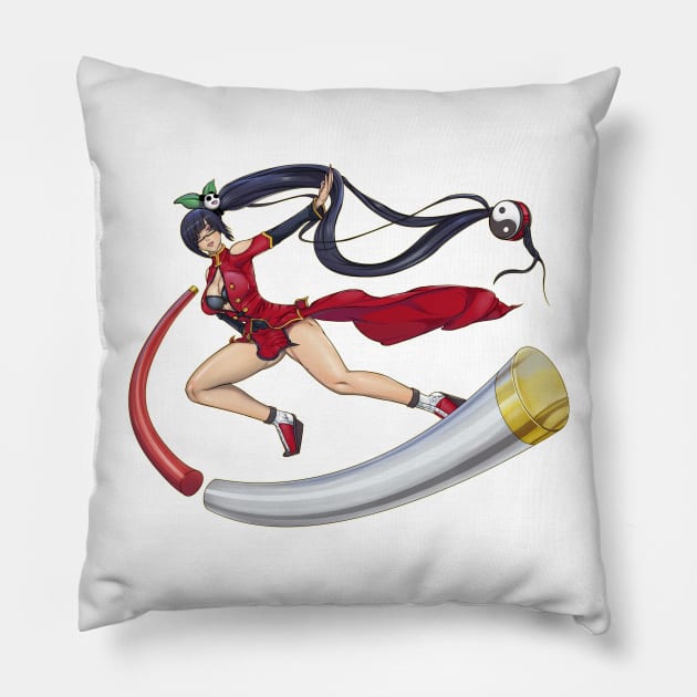 Litchi Faye Ling Pillow by RFillustrations