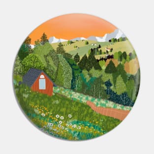 Cottage on the Hill Pin