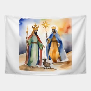 Epiphany or Three Kings Day - January 6 - Watercolors & Pen Tapestry