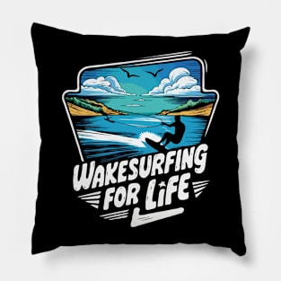 Wakesurfing For Life. Wakesurfing Pillow