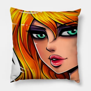 Redhead Girl Pillow