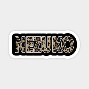 Awesome Proud Name Nezuko Pattern Retro Anime Magnet