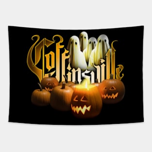 Coffinsville - Jack-O-Lantern Tapestry