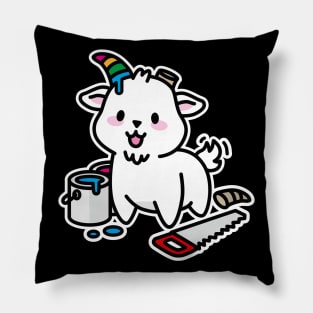 Unicorn DIY Kawaii Cute Capricorn funny Goat Pillow