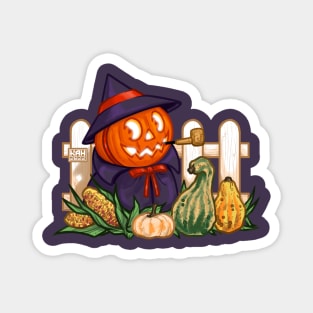 Spooky Autumn Harvest Magnet
