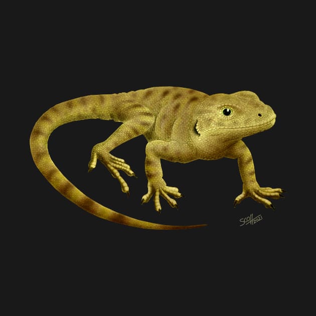 Yellow Lizard by Cozmic Cat