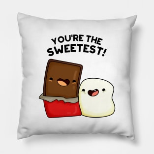 You're The Sweetest Funny Candy Pun Pillow