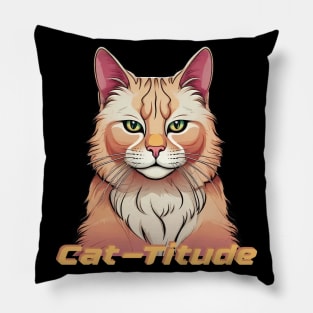 Cat-Titude Pillow