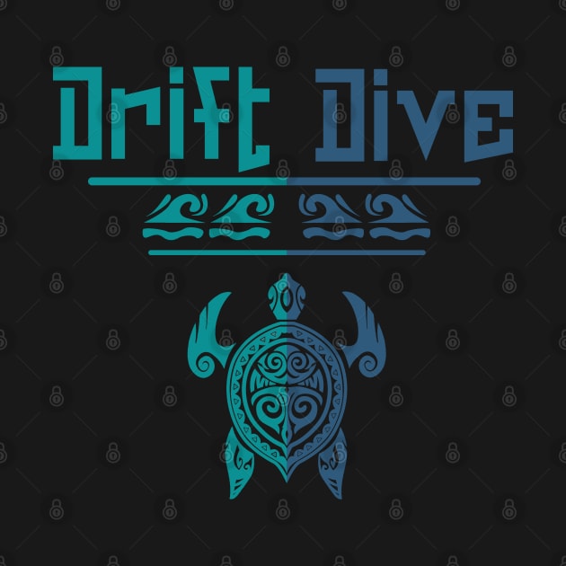 Polynesian Turtle - Drift Scuba Dive by eighttwentythreetees