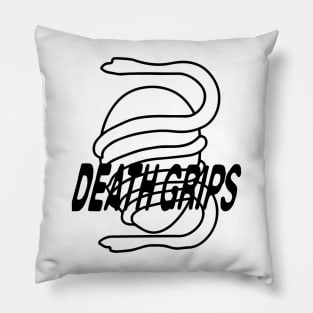 Death Grips Snake Egg Logo Minimalistic with Band Name Pillow