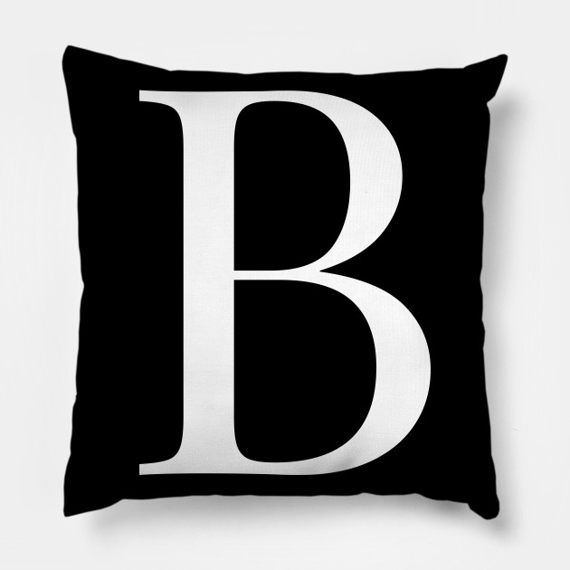 Alphabet B Letter B Pillow Teepublic