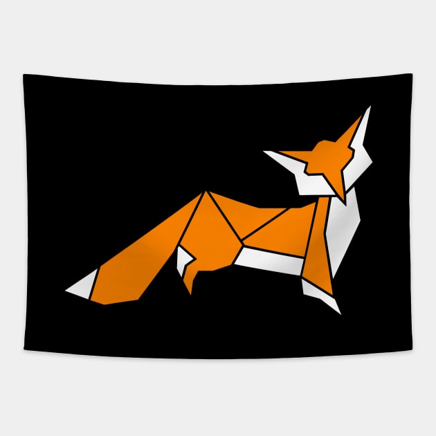 Little Fox Origami Tapestry by danielasynner