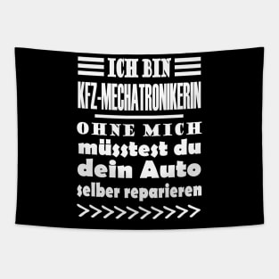 Mechatronikerin KFZ Auto Motorrad Mädchen Tapestry