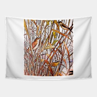 canary birds in the grass Tapestry