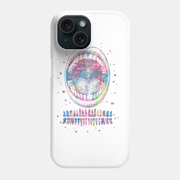 Tooth chart Phone Case by RosaliArt