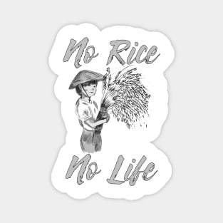 No Rice No Life Magnet