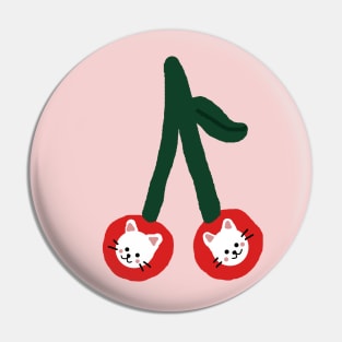 Cherry Cat Pin