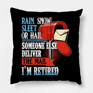 Funny Retired Postal Carrier Pillow