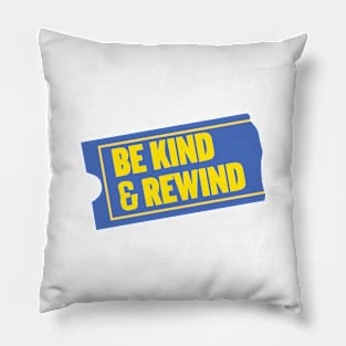 Be Kind Rewind Retro Blockbuster Pillow