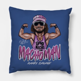 Macho Man Flex Cartoon Pillow