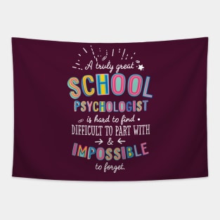 A truly Great School Psychologist Gift - Impossible to forget Tapestry