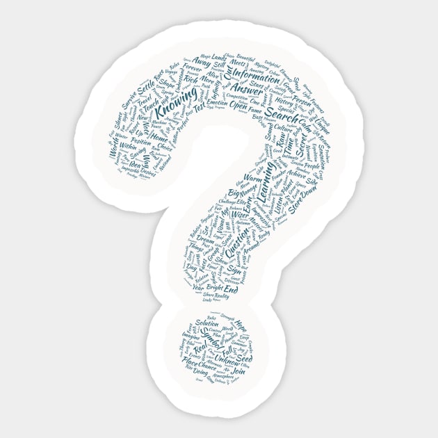 Question Mark' Sticker | Spreadshirt