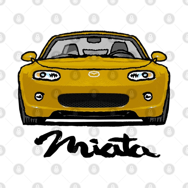 Mazda Mx5 Miata NC1 Yellow by Woreth