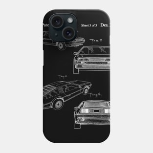 Delorean Patent Design T-Shirt Phone Case