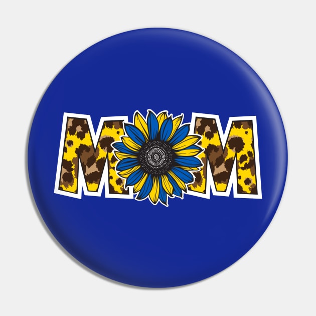 Ukrainian Mom Sunflower Ukraine Flag Colors Pin by cacostadesign