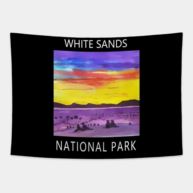 White Sands National Park New Mexico Tapestry by WelshDesigns