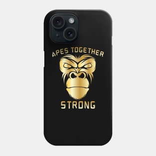 Apes Together Strong Gme Amc Ape Gorilla To the moon Phone Case