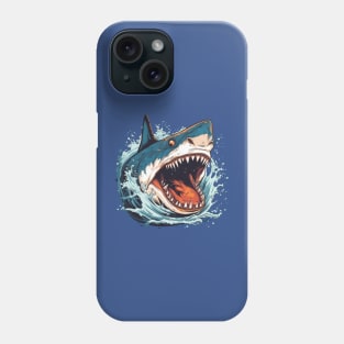 SHARK AND JAWS COLORED CARTOON STYLE, AK Phone Case