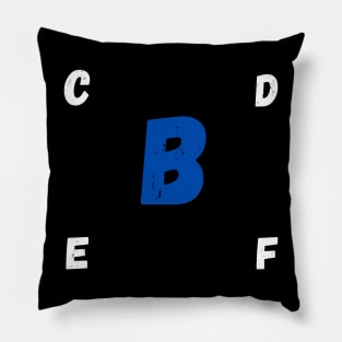 t-shirt with letter B Pillow