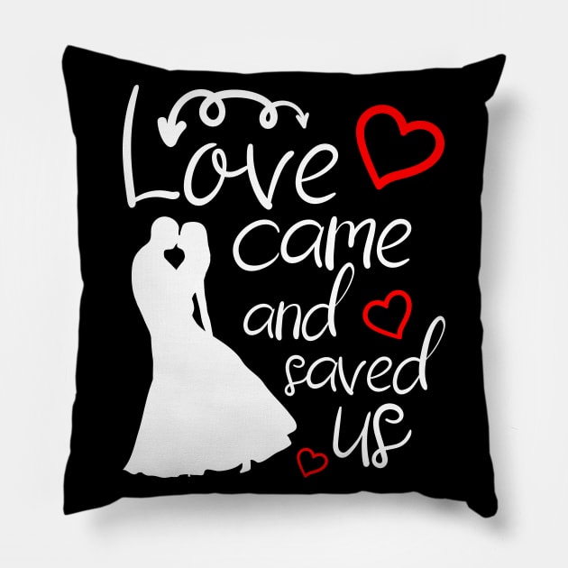 Love you Valentine's day girlfriend, wife gift idea Pillow by AS Shirts