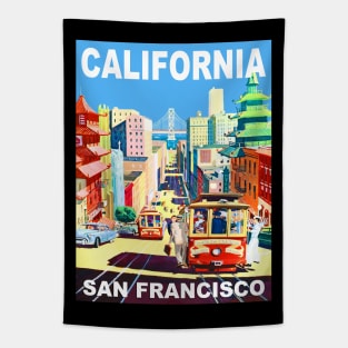 California Travel Tapestry