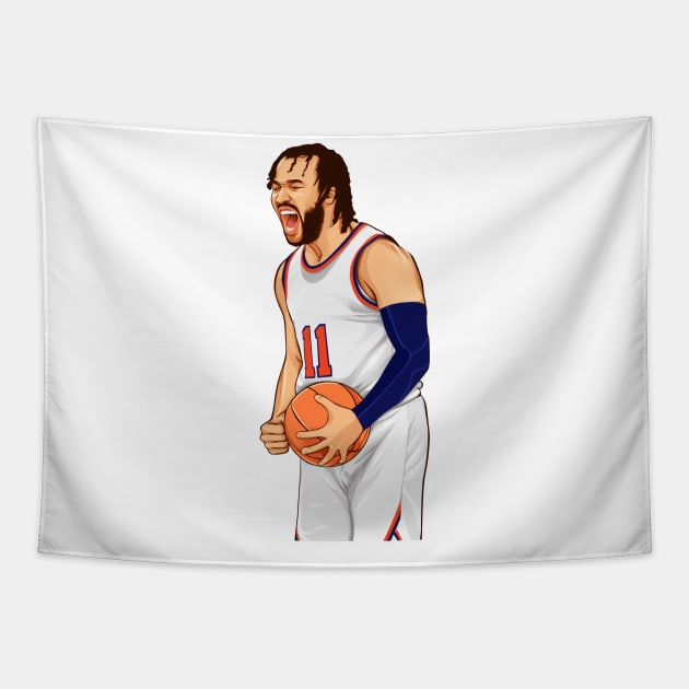 Jalen Brunson Knicks Tapestry by knnthmrctn