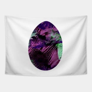 Easter egg - bright and colorful, isolated on white background. Watercolor textured painting. Design for background, cover and packaging, Easter and food illustration, greeting card. Tapestry