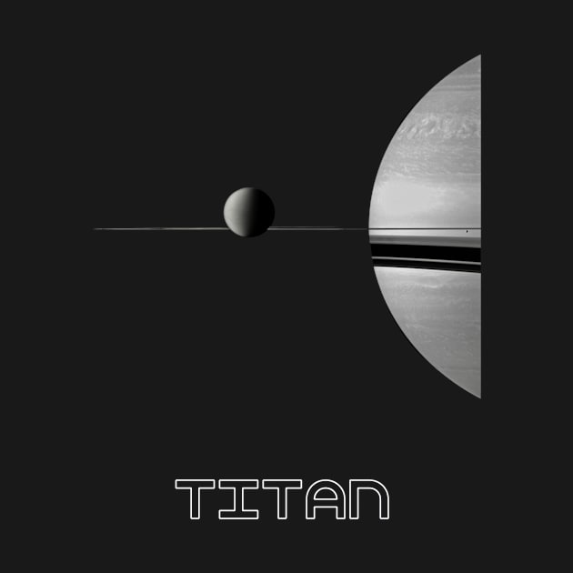 Saturn’s Rings and Titan 90 by HuygensBase