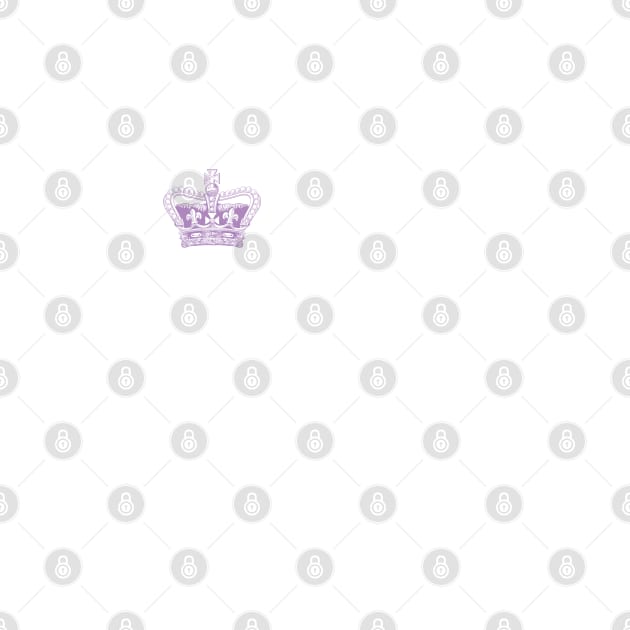 Brit-ish Kinda Royalty Purple Crown Funny by figandlilyco