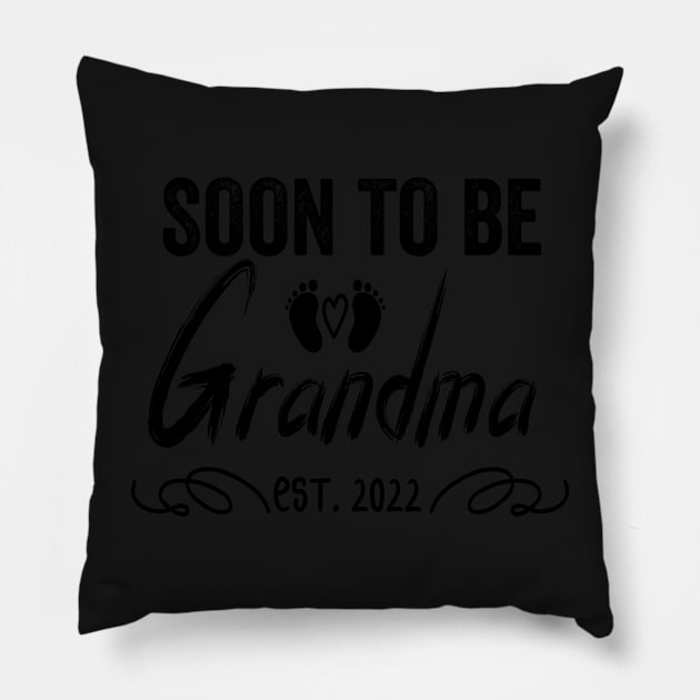 Soon To Be Grandma Est 2022 Funny Pregnancy Pillow by shopcherroukia