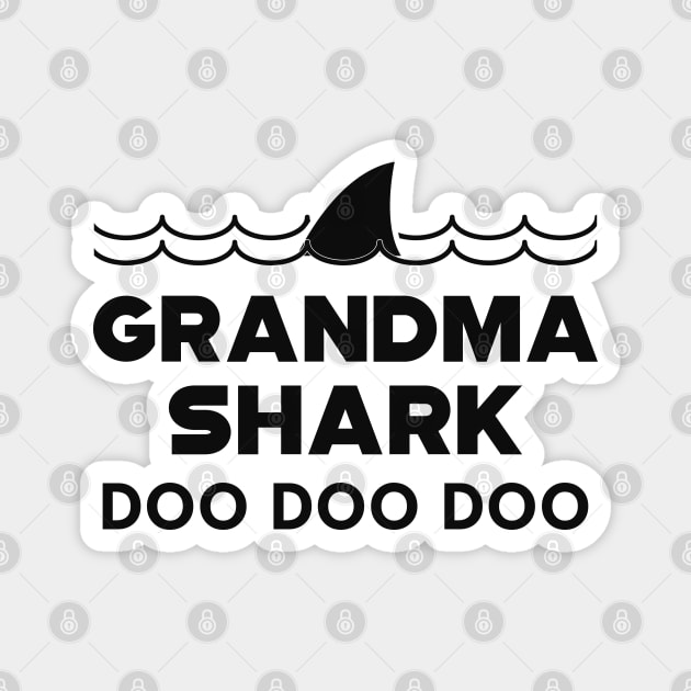 Grandma Shark doo doo doo Magnet by KC Happy Shop