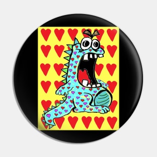 Dinosaur of Love 3 Pin