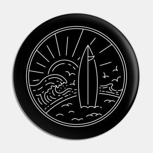 Summer Surf Monoline Pin