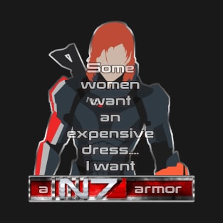 I want a N7 Armor (Femshep) T-Shirt